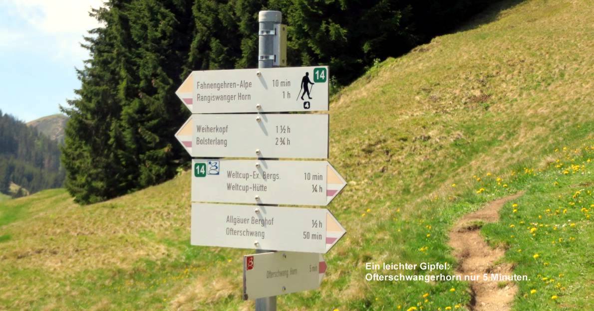 Wegweiser Ofterschwangerhorn